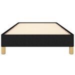 vidaXL Cadre de lit Noir 90x190 cm Tissu