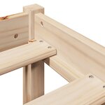 vidaXL Cadre de lit sans matelas 200x200 cm bois massif de pin