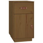 vidaXL Armoire de bureau Marron miel 40x50x75 cm Bois massif de pin