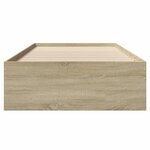 vidaXL Cadre de lit sans matelas chêne sonoma 100x200 cm