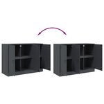 vidaXL Buffet anthracite 99x39x73 cm acier