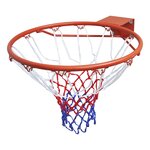 vidaXL Ensemble de panier de basket-ball avec filet Orange 45 cm