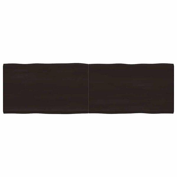 vidaXL Dessus de table bois massif traité bordure assortie