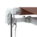 vidaXL Auvent rétractable automatique marron 400x350 cm
