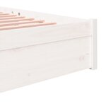 vidaXL Cadre de lit Blanc Bois massif 200x200 cm