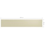 vidaXL Écran de balcon Crème 90x500 cm Tissu Oxford