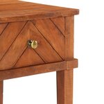 vidaXL Table de chevet 40x40x50 cm Bois d'acacia massif