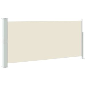 vidaXL Auvent latéral rétractable 140 x 300 cm Blanc cassé