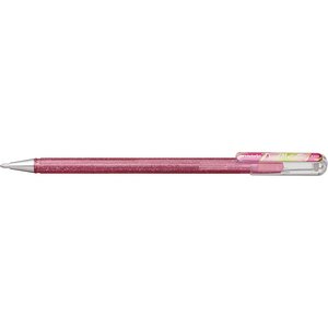Roller encre gel métallique Dual Metallic Rose clair+ Vert/Or métallique PENTEL