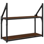 vidaXL Étagère murale 2 niveaux chêne marron 60x21x51 cm