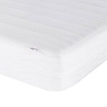 vidaXL Lit avec matelas Dover bleu 100x200 cm tissu