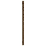 vidaXL Tête de lit murale Marron miel 141x3x91 5 cm Bois massif de pin