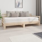 vidaXL Lit coulissant bois massif de pin 2x(90x200) cm