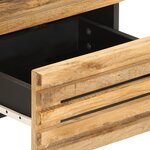 vidaXL Table de chevet 40x34x46 cm bois de manguier massif brut