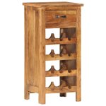 vidaXL Casier à bouteilles 40x30x80 cm Bois d'acacia massif