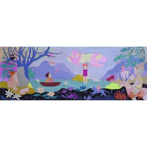 Djeco DJ07635 - Puzzle gallery Children's lake 100 pièces