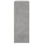 vidaXL Buffet gris béton 60x31x84 cm bois d'ingénierie