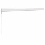 vidaXL Auvent rétractable jaune et blanc 3 5x2 5 m tissu et aluminium