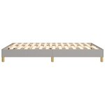 vidaXL Cadre de lit Gris clair 140x190 cm Tissu