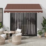 vidaXL Auvent manuel rétractable marron 300x250 cm