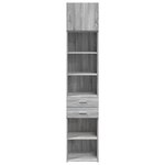 vidaXL Armoire de rangement mince sonoma gris 45x42 5x225 cm