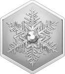 Pièce de monnaie en Argent 20 Dollars g 32.41 Millésime 2023 SNOWFLAKE