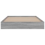 vidaXL Cadre de lit sonoma gris 100x200 cm bois d'ingénierie