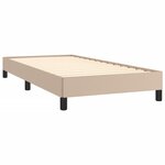 vidaXL Cadre de lit Cappuccino 80x200 cm Similicuir