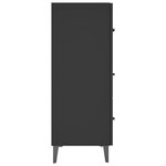 vidaXL Buffet noir 69 5x34x90 cm bois d'ingénierie