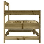 vidaXL Canapé d'angle de jardin bois de pin imprégné