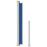 vidaXL Auvent latéral rétractable de patio 180x500 cm Bleu