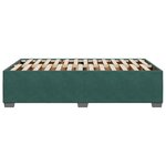 vidaXL Cadre de lit Vert foncé 120x200 cm Velours