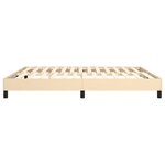 vidaXL Cadre de lit Crème 160 x 200 cm Tissu