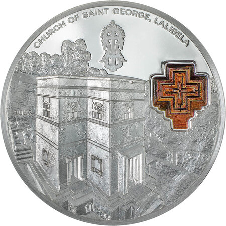 Pièce de monnaie en Argent 10 Dollars g 62.2 (2 oz) Millésime 2023 8th Wonder of the World CHURCH OF SAINT GEORGE
