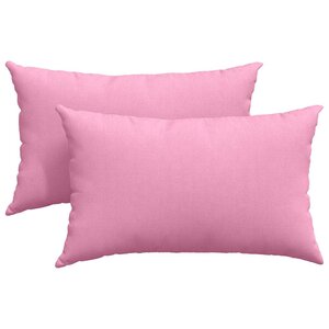vidaXL Coussins de canapé 2 Pièces Rose 50 x 30 cm tissu