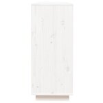 vidaXL Buffet Blanc 110 5x35x80 cm Bois massif de pin