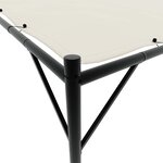 vidaXL Belvédère blanc 4x4 m 180 g/m² tissu et acier