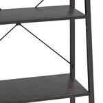 vidaXL Étagère sur pied 5 niveaux Noir 56x35x174 cm