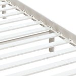 vidaXL Cadre de lit sans matelas blanc bois massif 200x200 cm