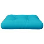 vidaXL Coussin de palette turquoise 60x61 5x10 cm tissu Oxford