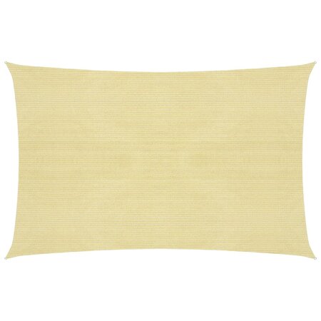 vidaXL Voile d'ombrage 160 g/m² Beige 2x3 5 m PEHD