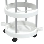 vidaXL Chariot de ménage avec panier de rangement Aluminium