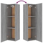 vidaXL Ensemble de meubles TV 8 Pièces Sonoma gris Bois d'ingénierie