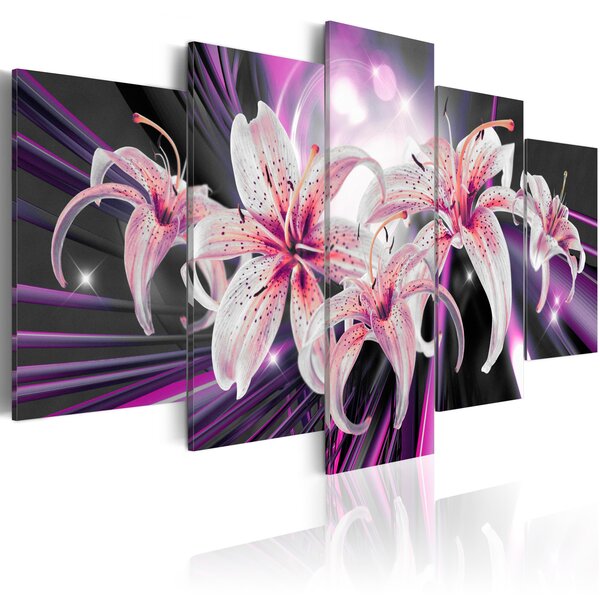 Tableau - violet inspiration l x h en cm 200x100