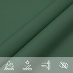 vidaXL Voile de parasol tissu oxford rectangulaire 3 5x5 m vert foncé