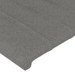vidaXL Cadre de lit avec tête de lit Gris foncé 80x200 cm Tissu