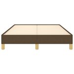 vidaXL Cadre de lit marron foncé 120x190 cm tissu