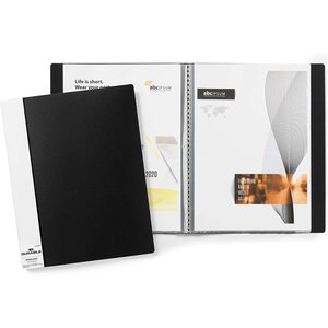 Protège-documents DURALOOK A4 avec 20 pochettes noir DURABLE