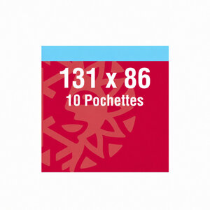 Pochettes noires 131 x 86 mm pour Bloc France Vatican.