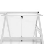 vidaXL Serre avec cadre de base argenté 169x114x202 cm aluminium
